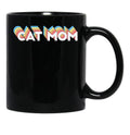 Cat Mom Black Coffee Mug, Gift Coffee Mug - Black