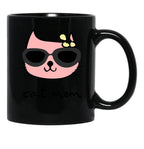 Cat Mum Black Coffee Mug, Gift Coffee Mug - Black