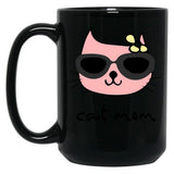 Cat Mum Black Coffee Mug, Gift Coffee Mug