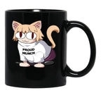 Cat Neco Arc Black Coffee Mug, Gift Coffee Mug - Black