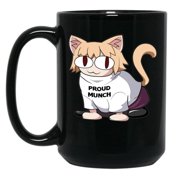 Cat Neco Arc Black Coffee Mug, Gift Coffee Mug - Black
