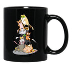 Cat Tower Black Coffee Mug, Gift Coffee Mug - Black