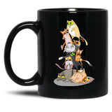 Cat Tower Black Coffee Mug, Gift Coffee Mug - Black