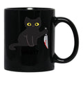 Cat What Black Coffee Mug, Gift Coffee Mug - Black