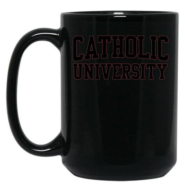 Catholic UNIVERSITY of America Black Coffee Mug, Gift Coffee Mug - Black