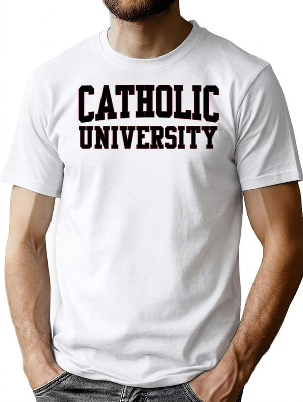 Catholic UNIVERSITY of America Premium Heavyweight Cotton T-Shirt - White