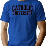 Catholic UNIVERSITY of America Premium Heavyweight Cotton T-Shirt - Blue