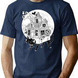 Cathouse T-Shirt for Men & Women, T-Shirts Graphic Tee - Navy