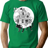 Cathouse T-Shirt for Men & Women, T-Shirts Graphic Tee - Green