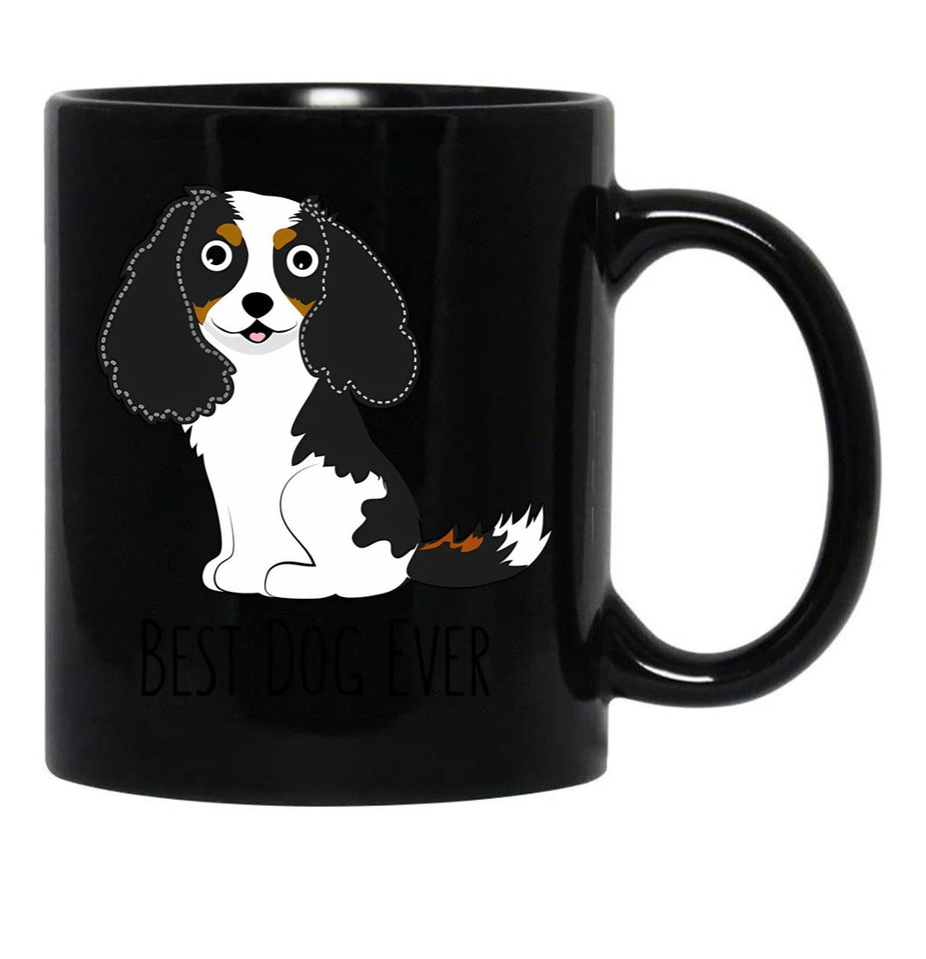 Cavalier Tricolor Black Coffee Mug, Gift Coffee Mug - Black