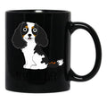 Cavalier Tricolor Black Coffee Mug, Gift Coffee Mug - Black