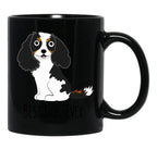 Cavalier Tricolor Black Coffee Mug, Gift Coffee Mug - Black