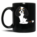 Cavalier Tricolor Black Coffee Mug, Gift Coffee Mug - Black