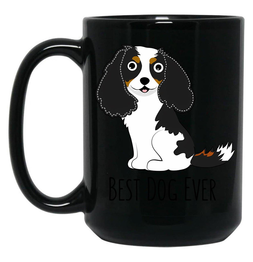 Cavalier Tricolor Black Coffee Mug, Gift Coffee Mug