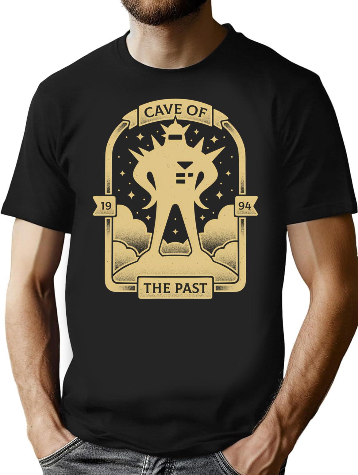 Cave Of The Past T-Shirt for Men & Women, T-Shirts Graphic Tee - Black