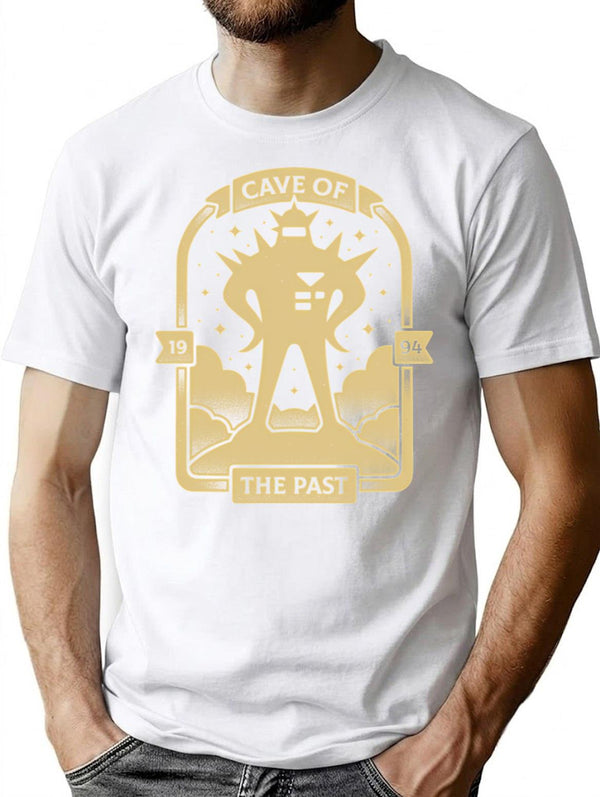 Cave Of The Past T-Shirt for Men & Women, T-Shirts Graphic Tee - White