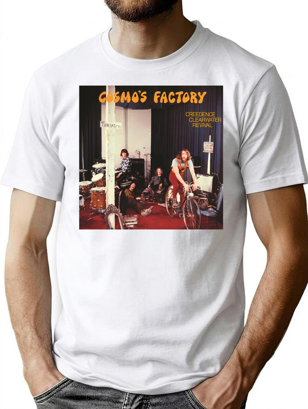 Ccr - Cosmos Factory T-Shirt for Men & Women, T-Shirts Graphic Tee - White