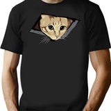 Ceiling Cat Watches You Lolcat Favorite T-Shirt for Men & Women, T-Shirts Graphic Tee - Black
