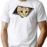 Ceiling Cat Watches You Lolcat Favorite T-Shirt for Men & Women, T-Shirts Graphic Tee - White