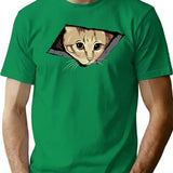 Ceiling Cat Watches You Lolcat Favorite T-Shirt for Men & Women, T-Shirts Graphic Tee - Green