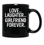 Celebrate Her Everyday Vintage Retro National Girlfriend Day Mug Black Coffee Mug - Black