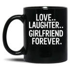 Celebrate Her Everyday Vintage Retro National Girlfriend Day Mug Black Coffee Mug