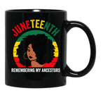 Celebrate Juneteenth Black Coffee Mug - Black