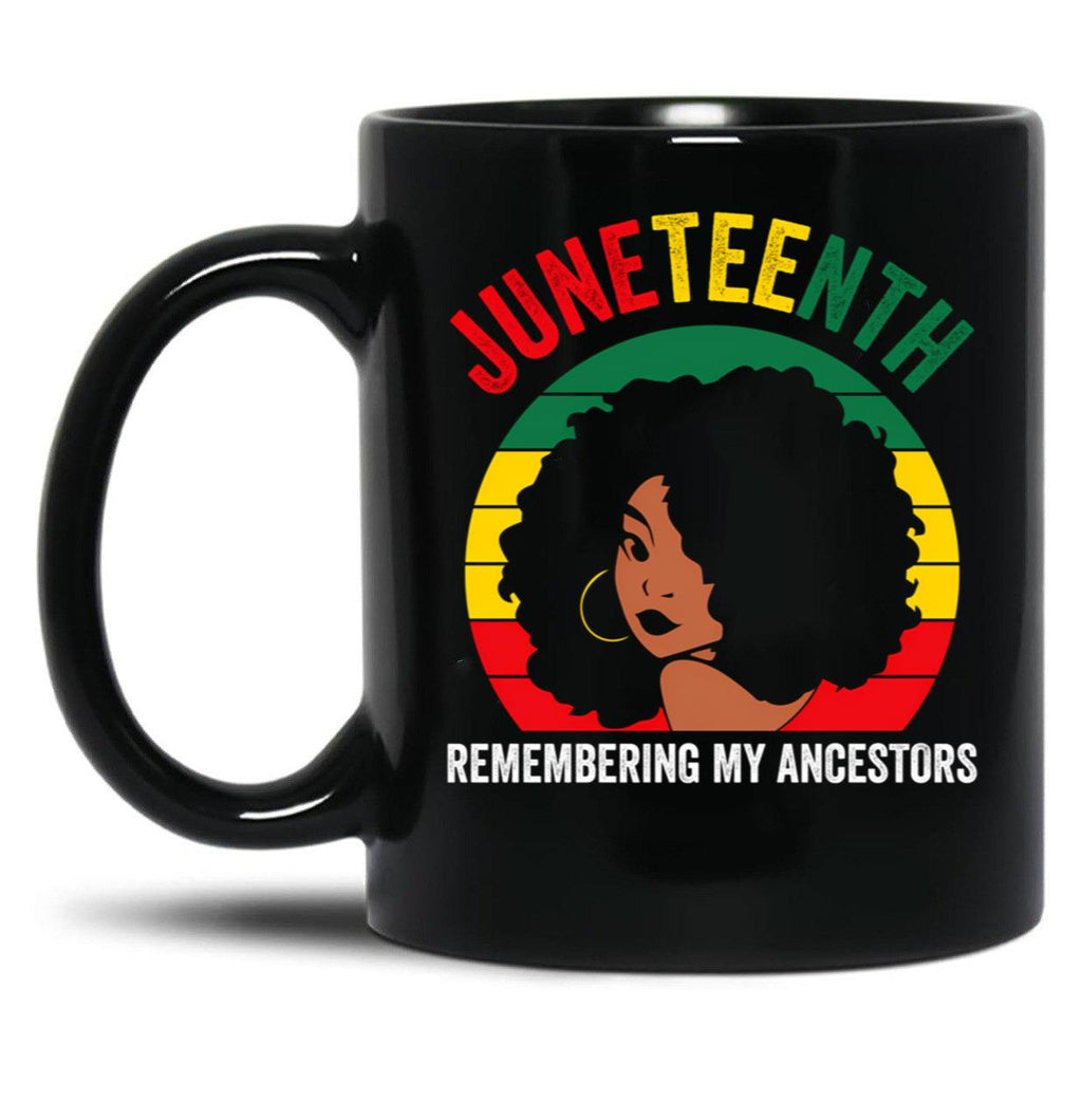 Celebrate Juneteenth Black Coffee Mug