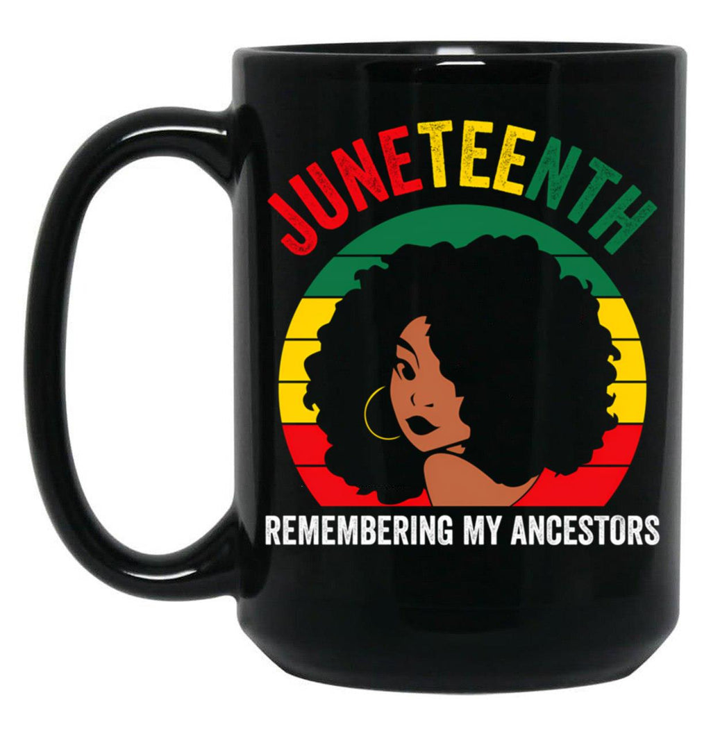 Celebrate Juneteenth Black Coffee Mug