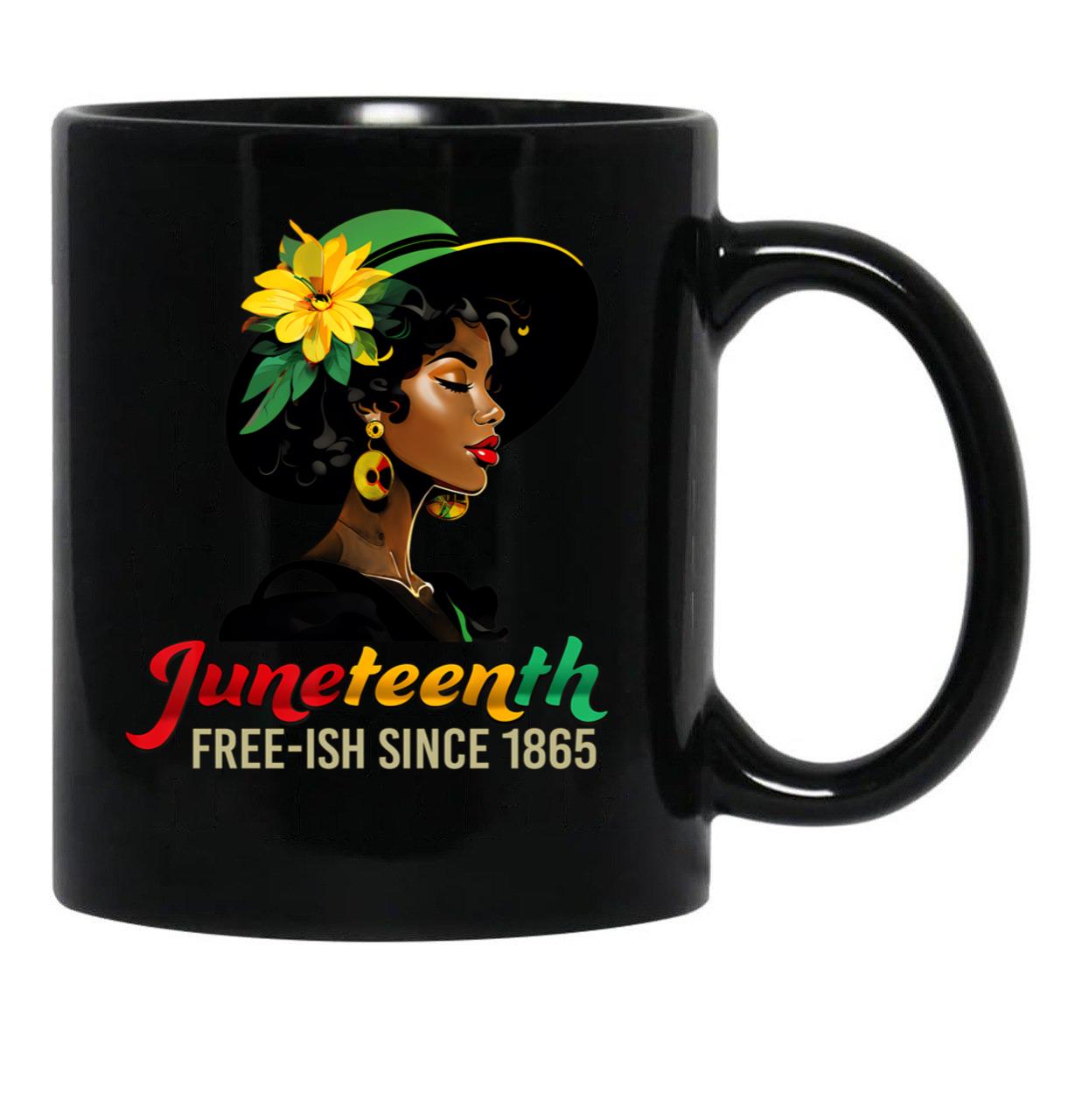 Celebrating Black Freedom Day 1865 Black Coffee Mug - Black