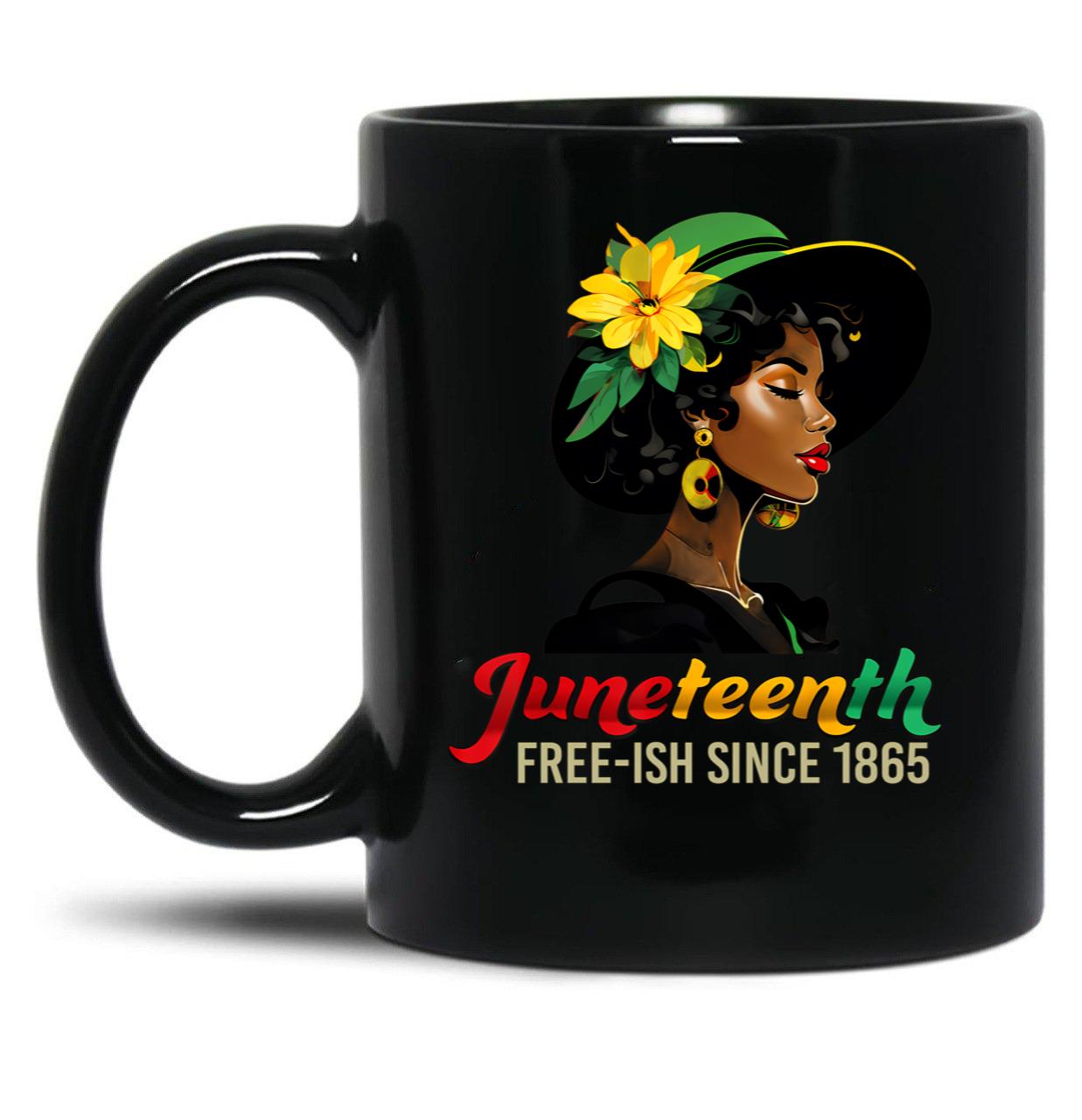 Celebrating Black Freedom Day 1865 Black Coffee Mug