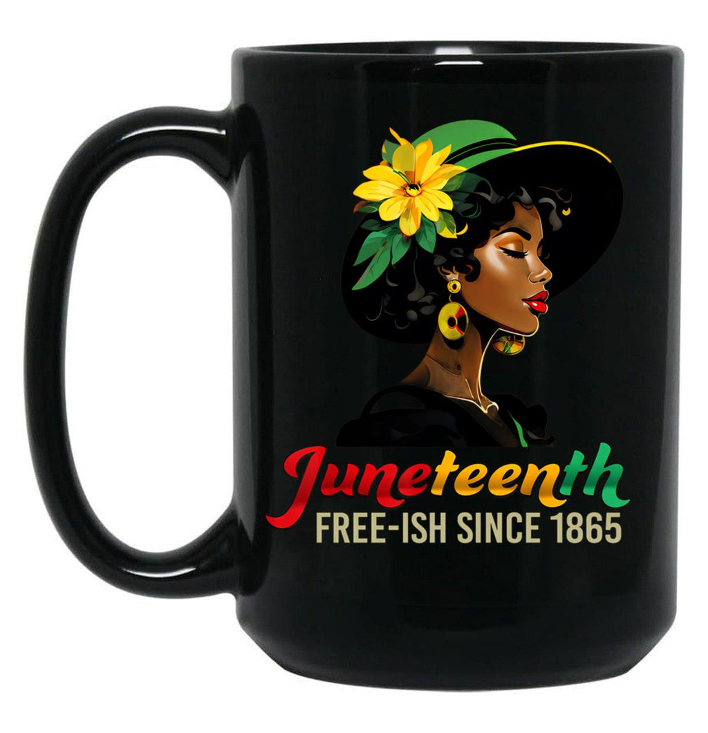 Celebrating Black Freedom Day 1865 Black Coffee Mug