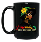 Celebrating Black Freedom Day 1865 Black Coffee Mug
