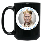 Celebrating Pope Leo Xiv Black Coffee Mug
