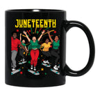 Celebration Of Juneteenth 1865 Black Coffee Mug - Black