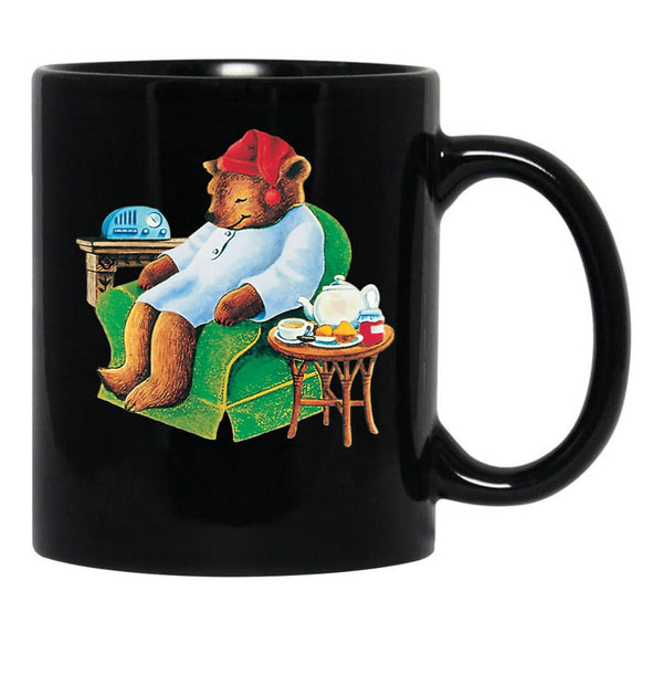 Celestial Seasoning Sleepytime Tea Bear Black Coffee Mug, Gift Coffee Mug - Black