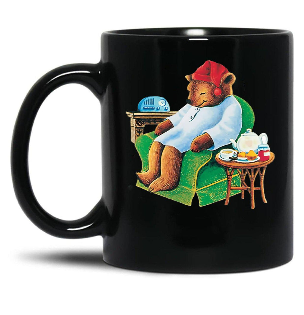 Celestial Seasoning Sleepytime Tea Bear Black Coffee Mug, Gift Coffee Mug