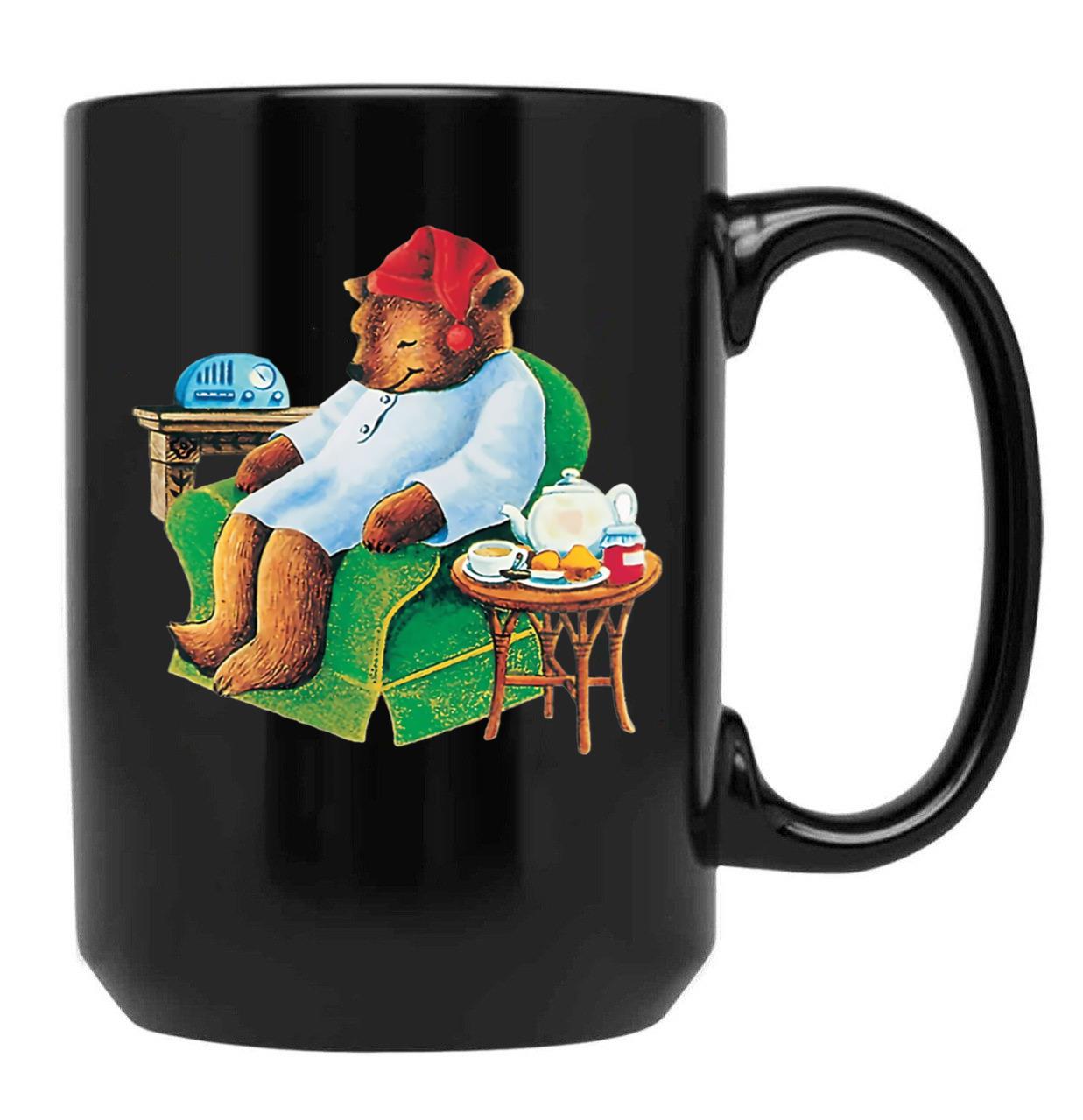 Celestial Seasoning Sleepytime Tea Bear Black Coffee Mug, Gift Coffee Mug
