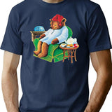 Celestial Seasoning Sleepytime Tea Bear Premium Heavyweight Cotton T-Shirt - Navy