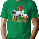 Celestial Seasoning Sleepytime Tea Bear Premium Heavyweight Cotton T-Shirt - Green