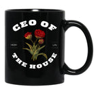 Ceo Of The House Sarcastic Mom Saying Black Coffee Mug, Gift Coffee Mug - Black