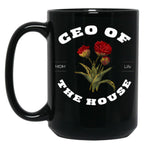 Ceo Of The House Sarcastic Mom Saying Black Coffee Mug, Gift Coffee Mug