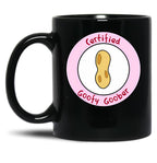 Certified Goofy Goober Black Coffee Mug, Gift Coffee Mug