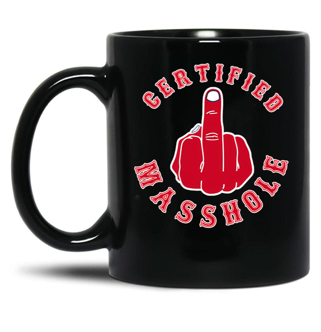 Certified Masshole Black Coffee Mug, Gift Coffee Mug