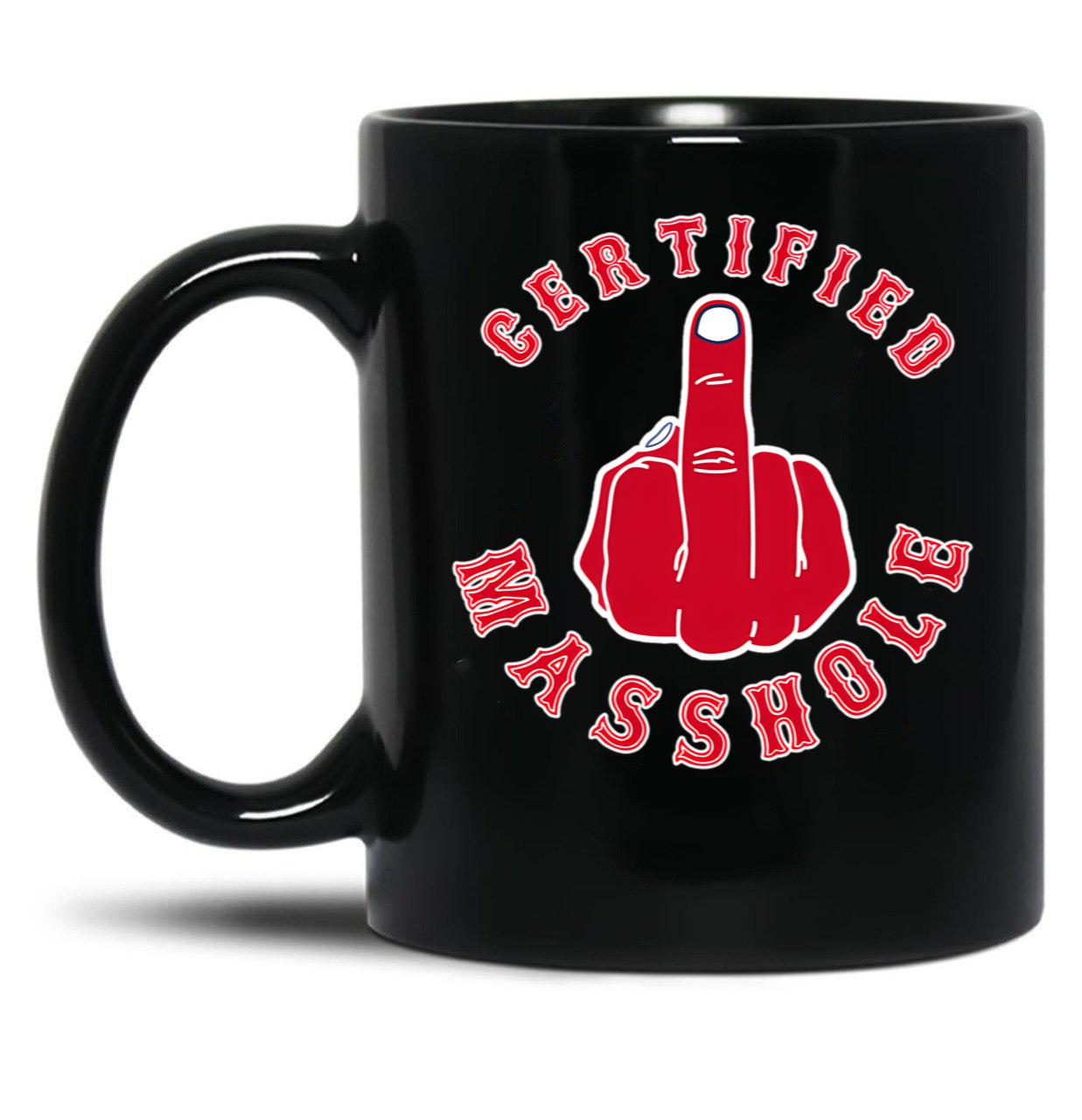 Certified Masshole Black Coffee Mug, Gift Coffee Mug