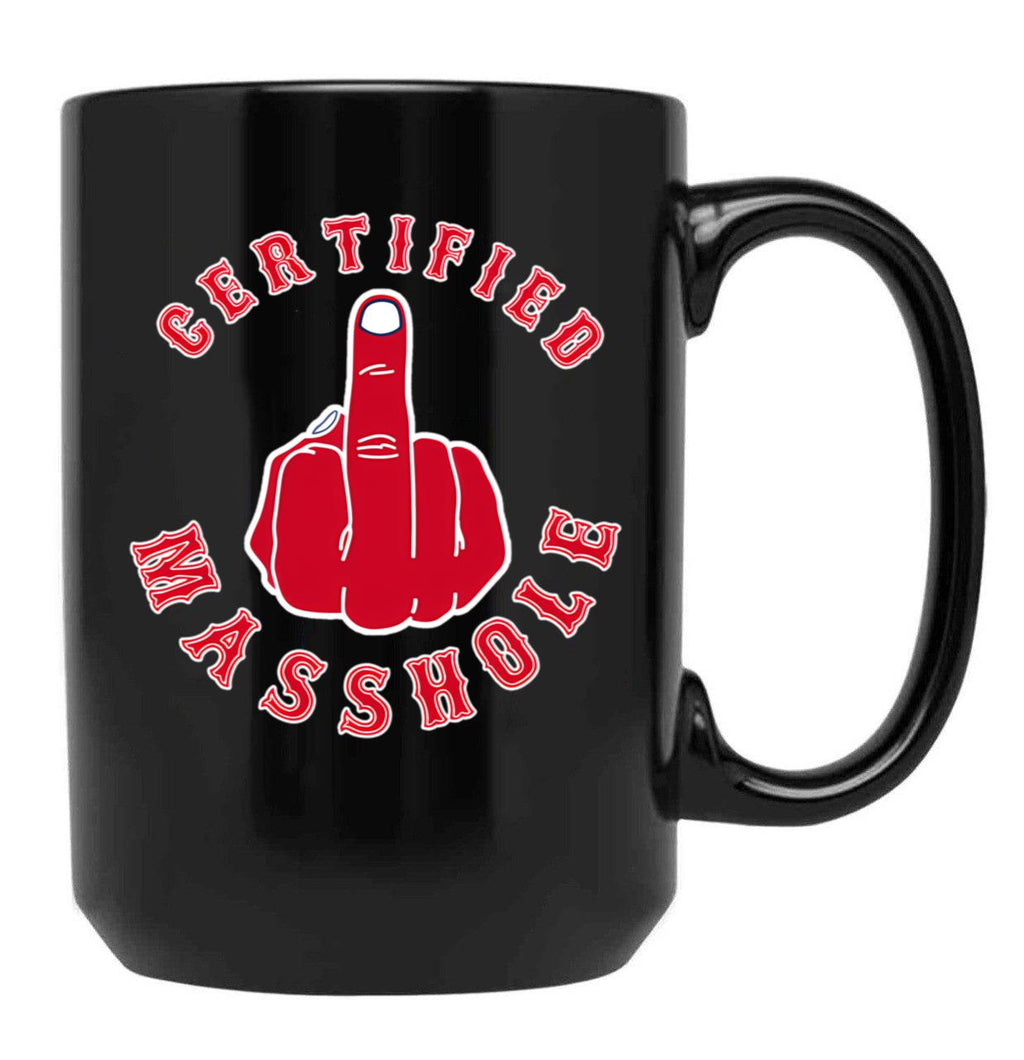 Certified Masshole Black Coffee Mug, Gift Coffee Mug