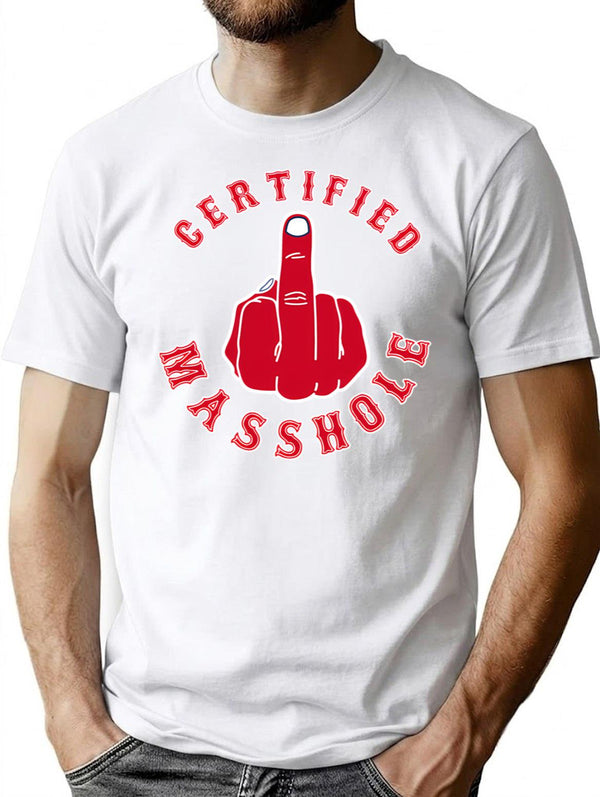 Certified Masshole Premium Heavyweight Cotton T-Shirt - White