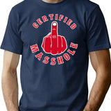 Certified Masshole Premium Heavyweight Cotton T-Shirt - Navy