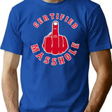 Certified Masshole Premium Heavyweight Cotton T-Shirt - Blue