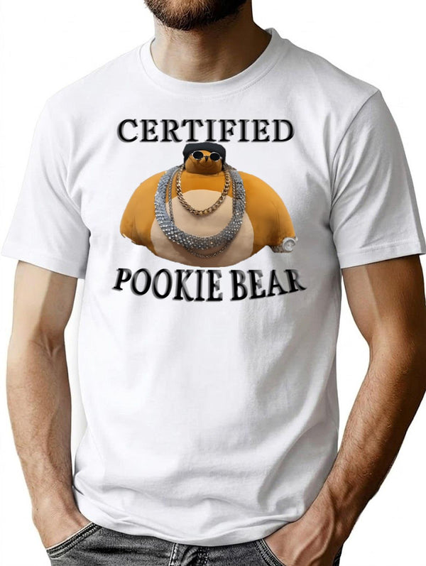 Certified Pookie Bear  Premium Heavyweight Cotton T-Shirt - White